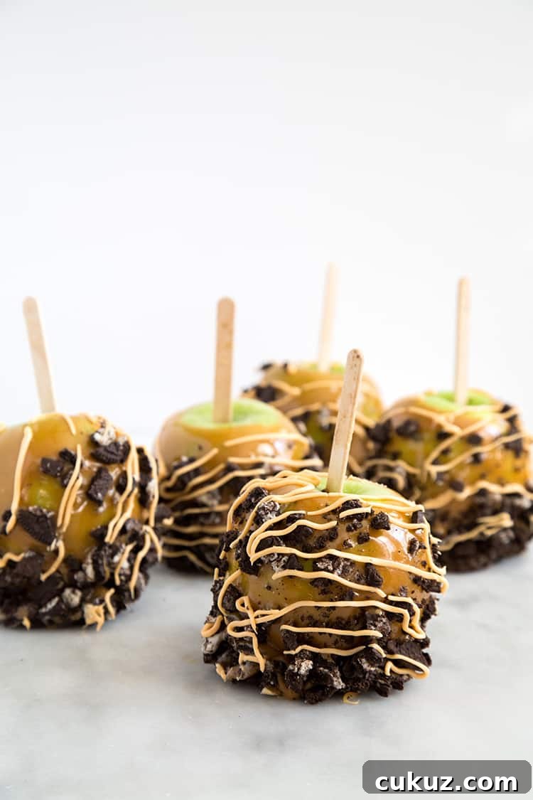 OREO Caramel Dipped Apples
