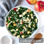 Kale Apple Cheddar Salad.