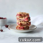 cranberry hazelnut crumb bars