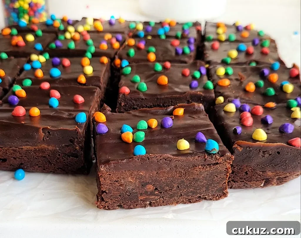 homemade cosmic brownies