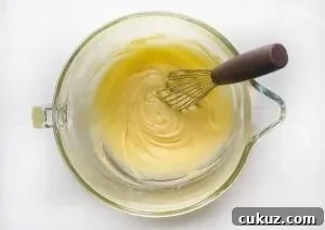 mix in the eggs until thick and light in colour for the brownies