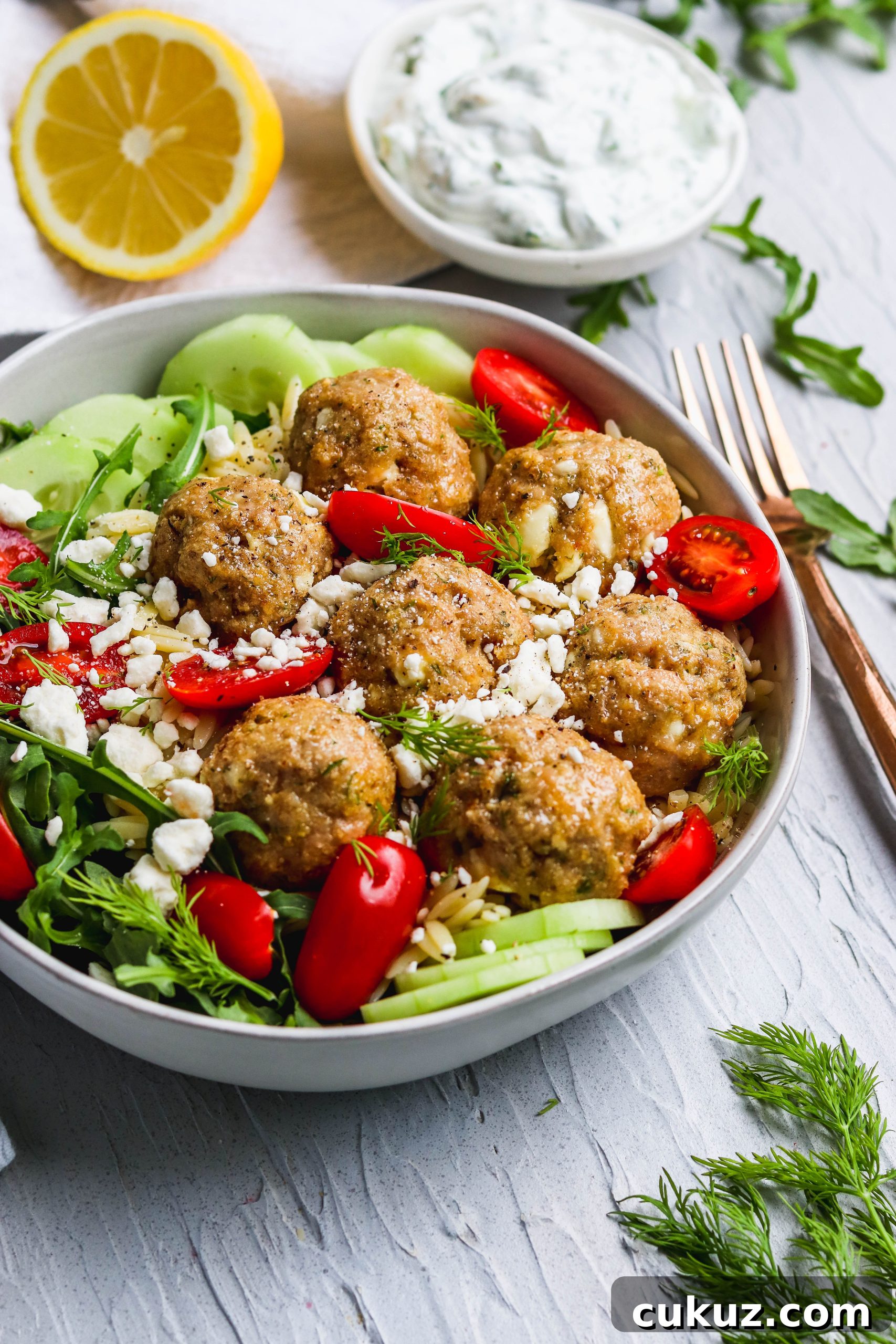 Greek Turkey Meatballs