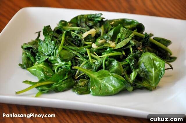 Garlic Sesame Spinach