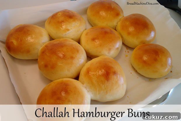 Challah Hamburger Buns