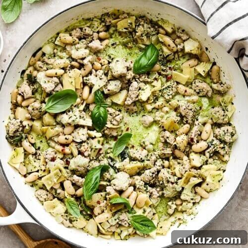 Ground turkey skillet recipe.