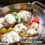 One Pan Keto Pizza Chicken Thighs