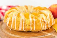 Southern Peach Cobbler Pound Cake Recipe