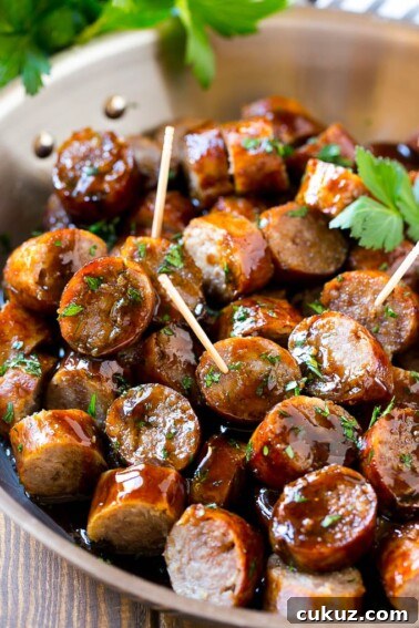 Beer brat bites