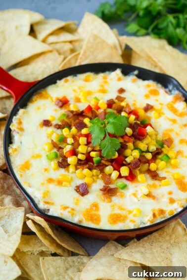 Cheesy corn dip