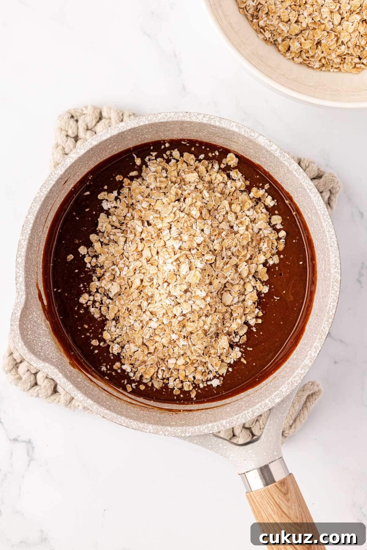 Adding quick oats