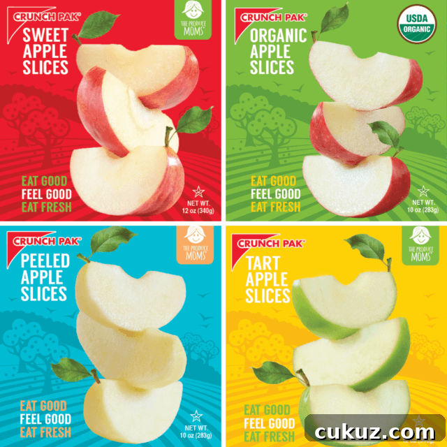 Crunch Pak® and The Produce Moms Co-Branded Apple Slices